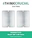 Think Crucial Air Purifier Replacement Filter Designed to Fit All Blueair Brand 200 and 300 Series Models 201, 210B, 203, 250E,200PF, 201PF (2 Pack)