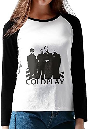 Coldplay Members Cool Band Logo Design Long Sleeve Baseball Graphic Graphic Shirt Womens Black