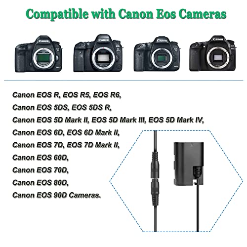 Adaptateur AC Glorich ACK-E6 Pour Canon EOS - 5D, 6D, 7D, 80D, 90D, R Series