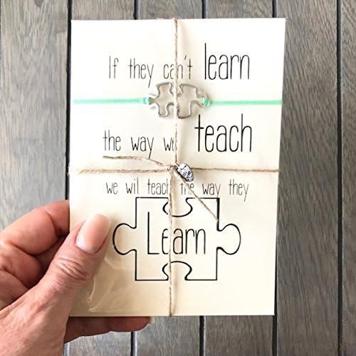 Autism gifts for teachers, Autism bracelet, Autism awareness, Autism jewelry, Autism mom, Autism charm, Autism gifts for moms, Autism dad