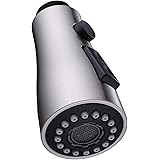 Kitchen Faucet Head Replacement, Angle Simple Kitchen Sink Faucet Parts, Pull Down Faucet Sprayer Head Nozzle, Stream Spray a