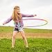 eBelken Kids Hula Hoop for Children's Exercise Fitness Workout, Suitable for 3-8 Years Old Child's Sports and Playing Games, 8 Colorful Segments, Snap Together and Detachable, ABS Plastics (60cm)