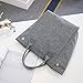 Moosoo Reusable Thermal Foldable Lunch Tote Bag Cooler Bag Insulated Lunch Box Picnic Bag School Cooler Bag for Men Women Ladies Girls Children Kids Student (Gray)