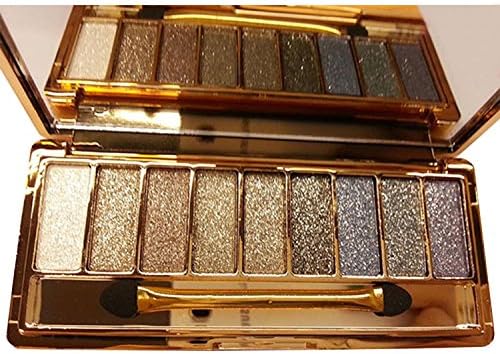 Ruior 9 colors Waterproof Makeup Eyeshadow Glitter Palette with Brush Eyeliner
