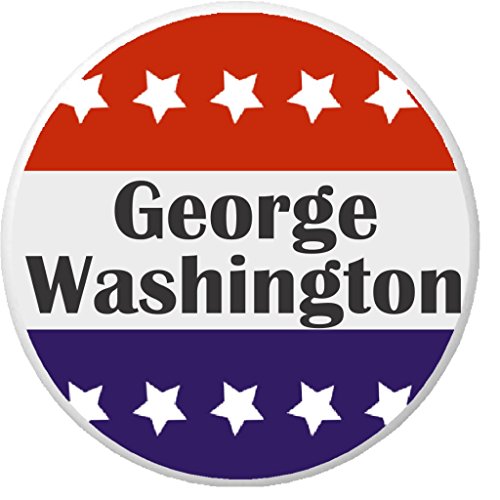 George Washington Red White Blue Stars 1.25' Pinback Button Pin President