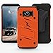 ZIZO Bolt Series Samsung Galaxy S8 Case Military Grade Drop Tested with Tempered Glass Screen Protector, Holster Orange Black