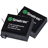Smatree Battery (2 Pack) for Gopro Hero 4-[NOT for hero 5]