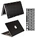 Black Carbon Fiber Vinyl Skin Cover for 11 Macbook Air, Come with Keyboard Cover