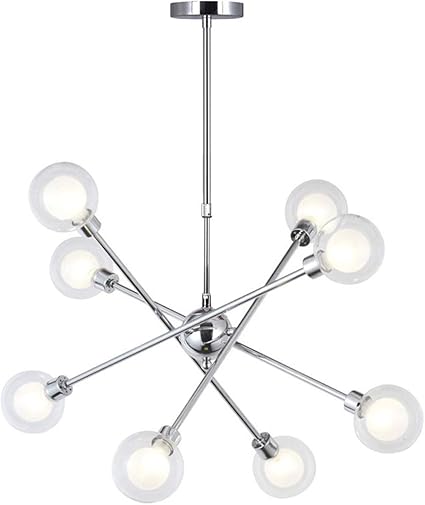 lampara de techo moderna globo 8 luces