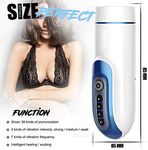 Nice Electric Viberate Male Sucker Cup Automatic Cup Rechargeable with Powerful Vibration Sucking Toys with Hot Moan and Heating Function