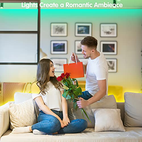 Led Lights for Bedroom 32.8ft , smareal Led Lights with 44 Key IR