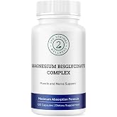 Magnesium Bisglycinate Complex 400mg with TRAACS Mg Glycinate, 120 Capsules | Albion TRAACS chelated magnesium glycinate supplement, high absorption, gentle on stomach and highly bioavailable