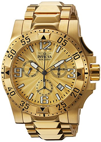 Invicta Men's 'Excursion' Quartz Stainless Steel Casual Watch, Color:Gold-Toned (Model: 23902)