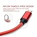 Micro USB Cable, Benicabe (4-Pack,1Ft+2x3Ft+6Ft) Nylon Braided Sync and Fast Charging Cord for Samsung Galaxy S7 Edge/ S7 S6 Note 5, Nexus, Android Charger and More (Molten Lava)