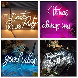 Custom Neon Sign, Personalized Neon Signs for