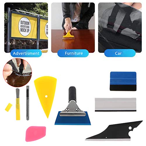 Itlovely 8Pcs Car Window Tint Wrapping Vinyl Tools Squeegee Scraper Applicator Kits Set - Thumbnail 6