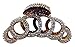 VANVENE Elegant Style Large Fancy Good Quality Rhinestones Claw Clip Jaw Clips For Thick Hair (Dark brown)