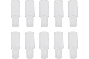 10-Pack Professional Digital Alcohol Tester Nozzles, Transparent Plastic Mouthpieces for LCD Display Breathalyzers, Compatibl