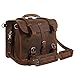 Texbo Men's Thick Cowhide Leather 16 Inch Laptop Shoulder Messenger Bag Briefcase Tote