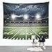 Emvency Tapestry Stadium Football Satdium Field Light Night Soccer Turf Home Decor Wall Hanging for Living Room Bedroom Dorm 50x60 Inches