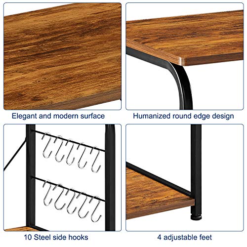 6 Mr+IRONSTONE+Microwave+Organizer+Workstation