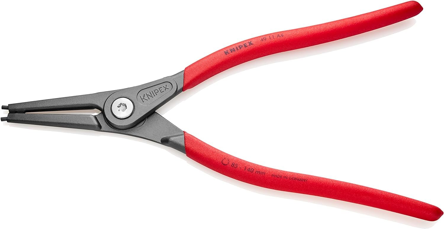 KNIPEX Precision Circlip Pliers for External Circlips on Shafts with Non-Slip Plastic Coating 320 mm, 49 11 A4