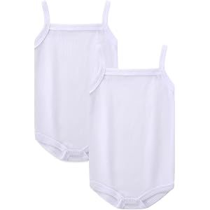 Baby Tank Top Onesie 2 Pack Cotton Undershirts for Newborn 18M Outfits