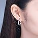 CiNily Womens Rainbow Hoop Earrings for Sterling Silver Plated Small Hoop Earrings Opal Earrings 20mm