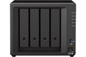 Synology DS923+ 4-Bay Diskstation NAS (AMD Ryzen™ 4 Threads R1600 Dual-Core 4GB Ram 2xRJ-45 1GbE LAN-Port) 40TB Bundle with 4X 10TB WD Red Plus