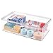 InterDesign Clarity Bathroom Storage Box Organizer for Vitamins, Medicine, Medical, Dental Supplies - Clear