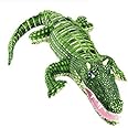 A-cool Realistic Stuffed Crocodile Body Curled Dolls Plush Alligator Toys Over 40 Inches