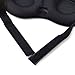 Eye Sleep Mask - Eye Cover For Sleeping 3D Comfy Memory Foam Travel Mask Mens Womens Health Sleep Patch Camping Eye Shades Blindfold Satin Silky Lightweight Black Night Mask