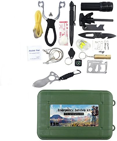 Smarty Outdoor Self-help Box 22 In 1 of Emergency Survive Kits Camping Rescue Gear