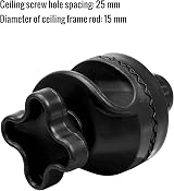 GUZIKO 2 Pcs Garden Swing Plastic Fittings 2.2cm Frame Interface view 3