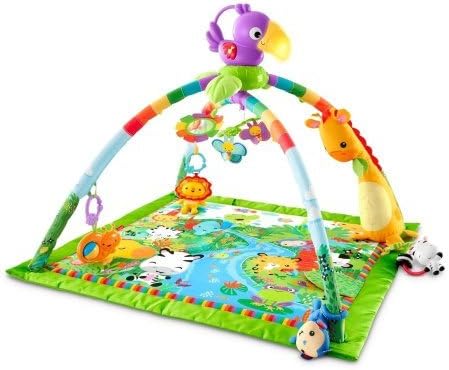 Deluxe Gym Lights And Rainforest Melodies Music Activity Baby New Play Mat Tiny Love Gymini Super Musical Mobile