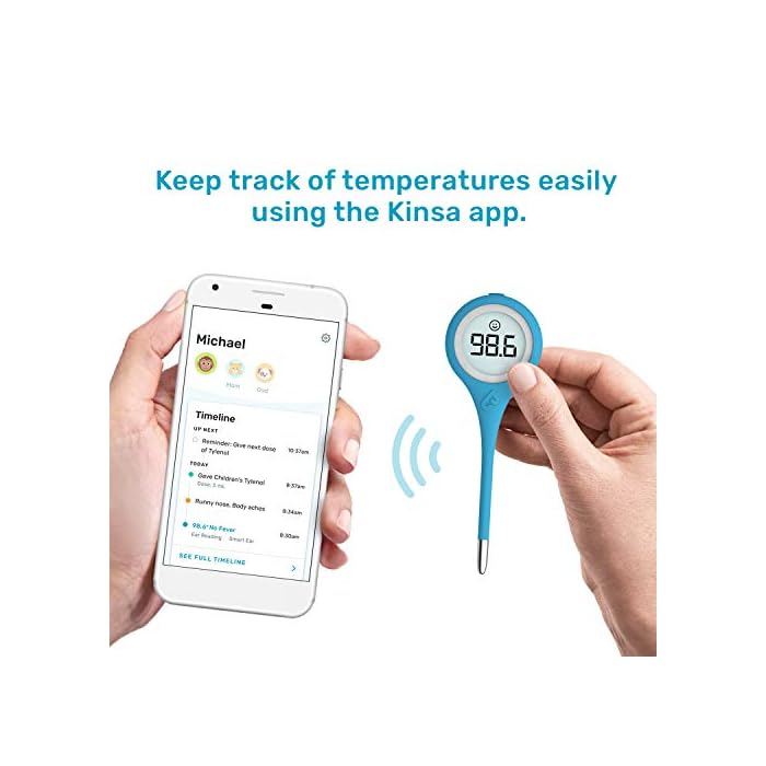 Kinsa Smart,Fever, Digital Medical Baby, Kid and Adult Termometro
