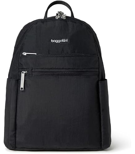 Baggallini On The Go Laptop Backpack Black Neoprene One Size : Electronics
