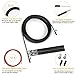 TOPTREK Jump Rope with 2 Adjustable PU cover steel Cables (10 feet) Skipping Rope Aluminum Alloy Anti-Slip Handles Speed Rope Fits Men and Women Training GYM MMA