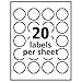 Avery Glossy Clear Round Labels, 1.625