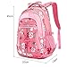 Fellibay Rolling Backpack School Bags for Girls Kids Backpack Wheeled Backpack for Kids and Students(with 2 wheels) (Pink)