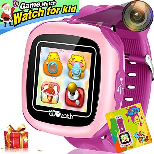 1.5'' Kids Game Smart Watch for Children Girls Boys with Touch Screen Camera 10 Games Pedometer Camera Holiday Toy Smartwatch Wrist Watch Health Monitor Electronic Learning Toys