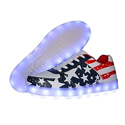 YuanRoad Unisex LED Shoes Light Up Shoes for Women