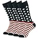 SUTTOS Mens Dress Socks Fun Colorful Socks for Men Cotton Patterned Fashion Mens Socks 4 Pairs