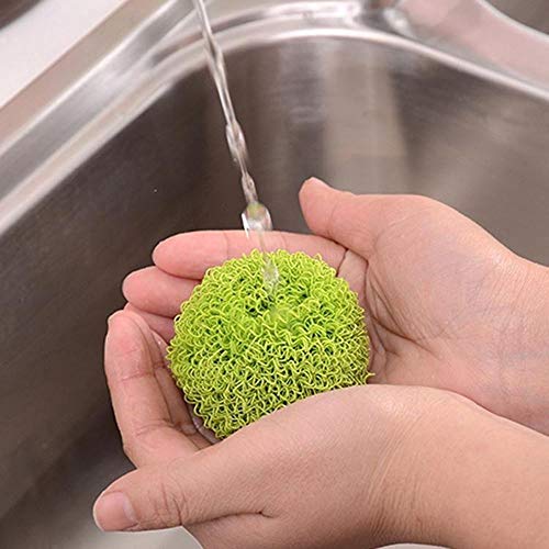 Sponges & Scouring Pads - Dishwashing Brush Multicolour Multifunction Cleaning Ball - Fresh Baby Odor Mamaroo Basketball Back Physical Swimming Toys Balls Poke Machine Squishy Ring With Flow