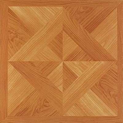 Achim Home Furnishings FTVWD20220 Nexus 12-Inch Vinyl Tile, Wood Classic Light Oak Diamond Parquet, 20-Pack