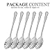 TRUSBER Stainless Steel Teaspoons, Vintage Shell Shape Stir Spoons for Coffee, Espresso, Cappuccino, Desserts, Sugar, Demitasse, Afternoon Tea, Kitchen and Bar, Small, Silver (Pack of 6)
