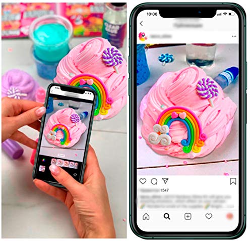 Laevo Unicorn Slime Kit for Girls - Slime DIY Supplies Slime Kits - Slime Making Kit Cloud Slime Kit for Boys - DIY Slime Kit with Instant Snow, Clear Glue, Foam Balls, Slime Glue