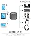 Bluetooth Receiver, FosPower BTR10 Portable 4.1 Wireless Audio Music Adapter, Handsfree 3.5mm Audio Output with Built-in Mic & Clip for iPhone/Android, Car, Headphone, Home Audio Stereo System