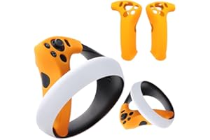Ferbao Silicone Case Cover VR Handle Cover Protector Compatible with PS VR2 Controller Grip (Orange)