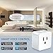 Wsiiroon WiFi Smart Plug, Upgraded Mini Outlet Remote Control Smart Socket with Timer Function, Compatible with Alexa and Google Home(Only 2.4GHz)-4 Pack